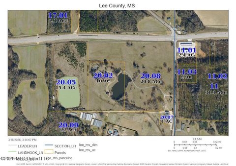 Vacant Land For Sale - W Barnes Crossing Road<br/> Lee County, Tupelo, MS 38804