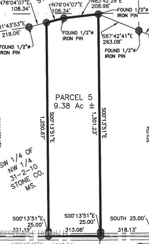 Vacant Land For Sale - PARCEL 5 Cox Road<br/> Wiggins, MS 39577
