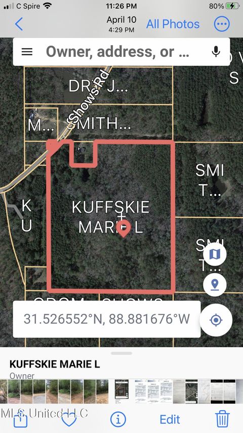 Vacant Land For Sale - NO Shows Road<br/> Waynesboro, MS 39367