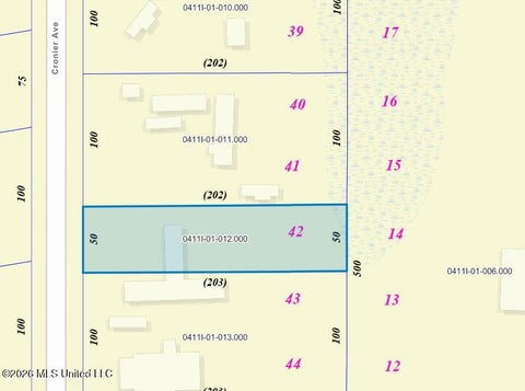 Vacant Land For Sale - 5292 Cronier Avenue<br/> Long Beach, MS 39560