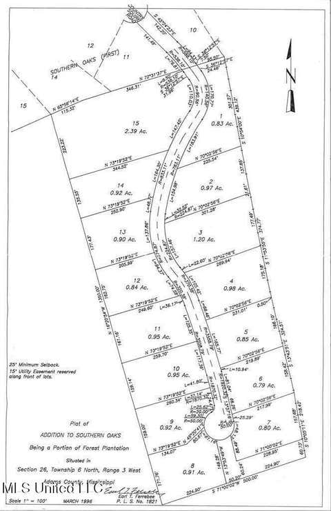 Vacant Land For Sale - Country Squire Road<br/> Natchez, MS 39120