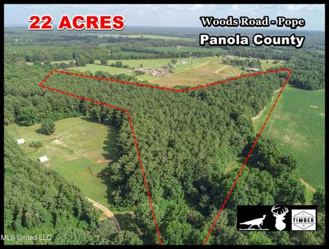Vacant Land For Sale - 247 Woods Road<br/> Panola County, Pope, MS 38658