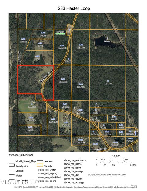Vacant Land For Sale - 283 Hester Loop<br/> Perkinston, MS 39573