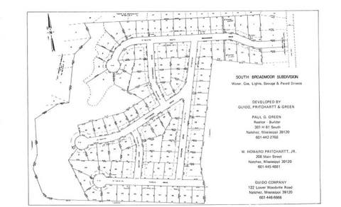 Vacant Land For Sale - 00032 South Broadmoor<br/> Natchez, MS 39120