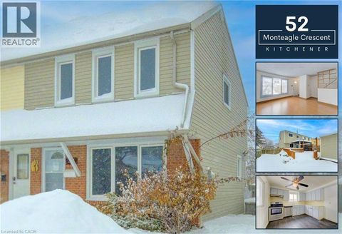 52 MONTEAGLE Crescent Kitchener ON N2N1N1