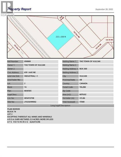 619 1 Avenue NE Vulcan AB T0L2B0