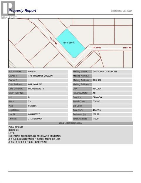 604 1 Avenue NE Vulcan AB T0L2B0