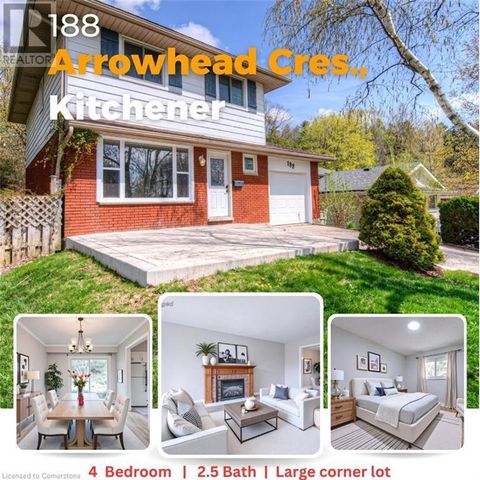 188 ARROWHEAD Crescent Kitchener ON N2P1B9