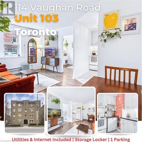 114 VAUGHAN Road Unit# 103 Toronto ON M6C2M1