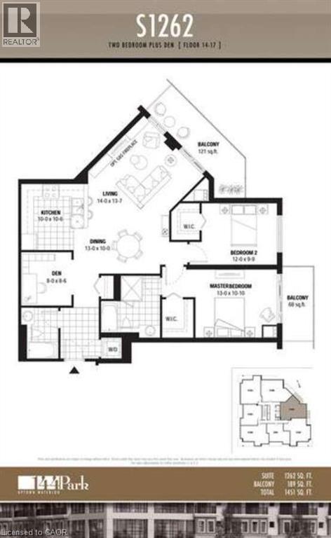 144 PARK Street Unit# 1807