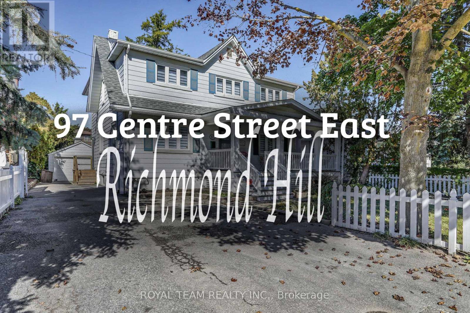 Photo 1 of 50 — 97 CENTRE STREET E, Richmond Hill (Crosby), ON L4C1A3