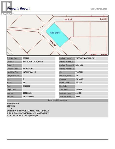 101 1 Avenue NE Vulcan AB T0L2B0