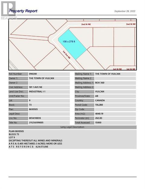 101 1 Avenue NE Vulcan AB T0L2B0