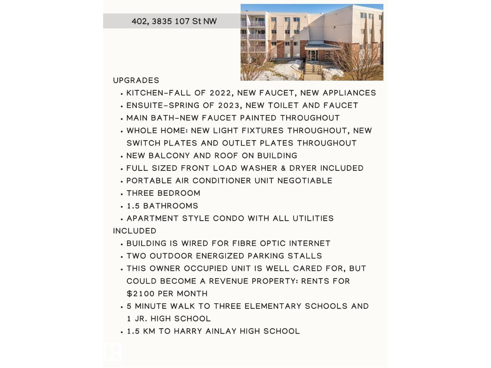 #402 3835 107 ST NW