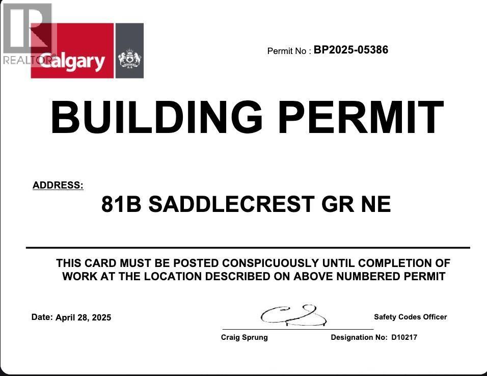 81 Saddlecrest Green NE