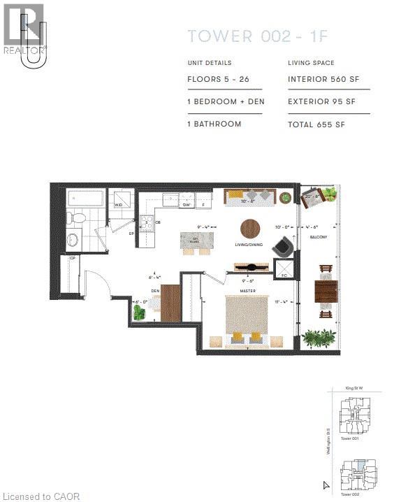 15 WELLINGTON Street S Unit# 601