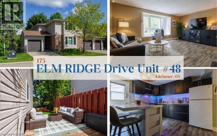 175 ELM RIDGE Drive Unit# 48 Kitchener ON N2N1L7
