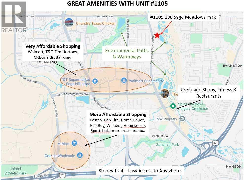 1105, 298 Sage Meadows Park NW