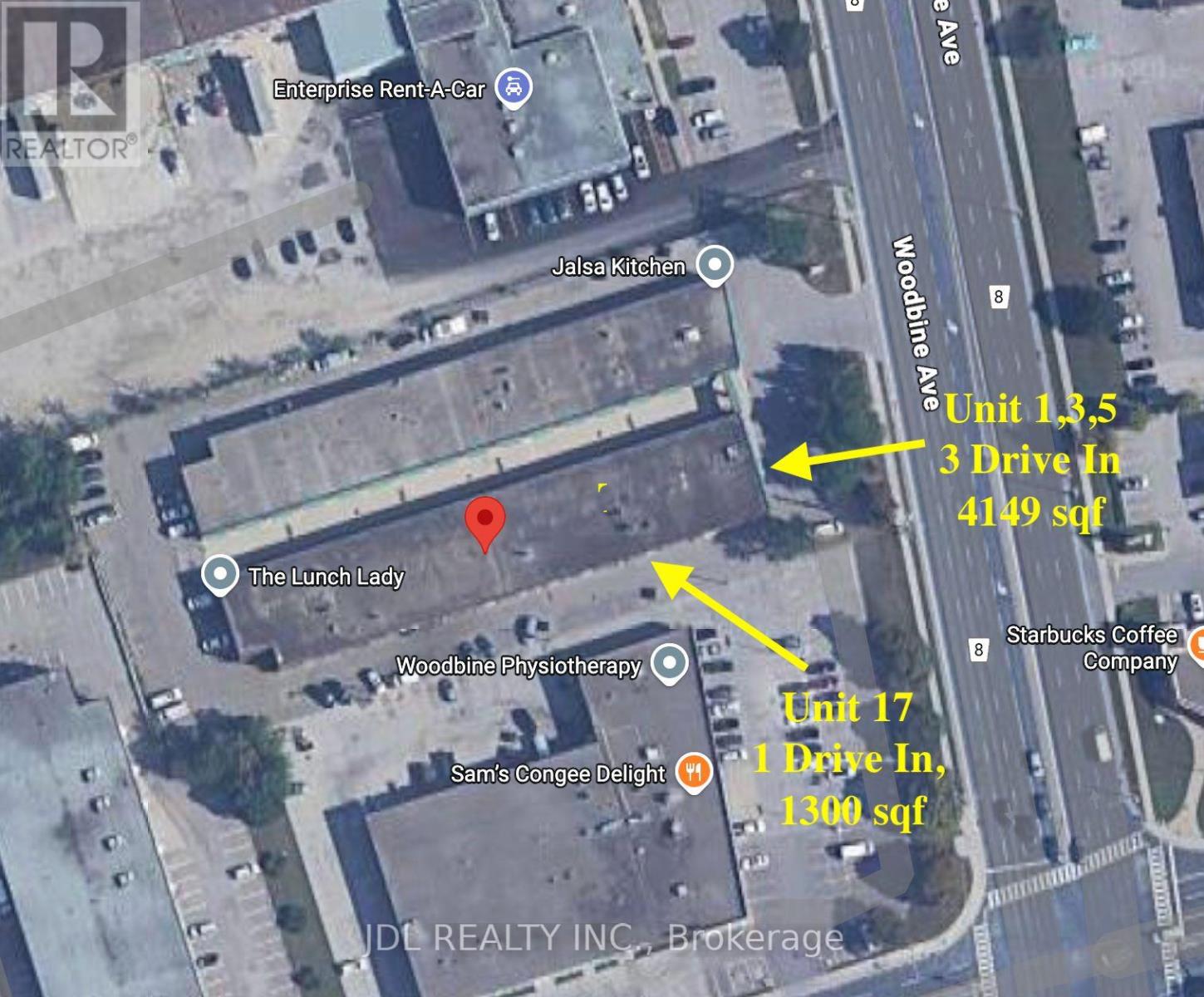 UNIT 1,3,5 & 17 - 7370 WOODBINE AVENUE