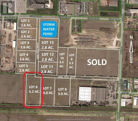 LOT 6 HIGH TECH DRIVE Lakeshore ON N8N2L9