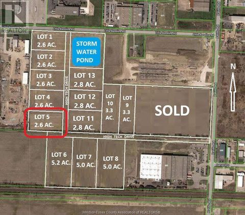 LOT 5 HIGH TECH DRIVE Lakeshore ON N8N2L9