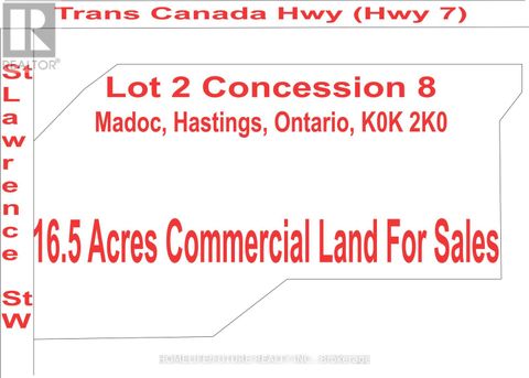 LOT 2 CONCESSION 8 Madoc ON K0K2K0