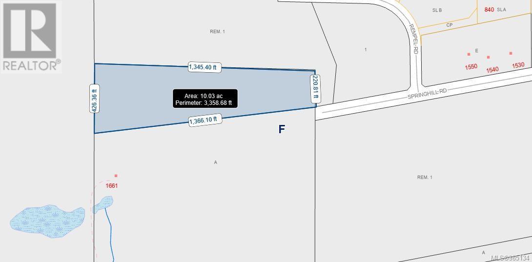 Proposed Lot 1 Springhill Rd