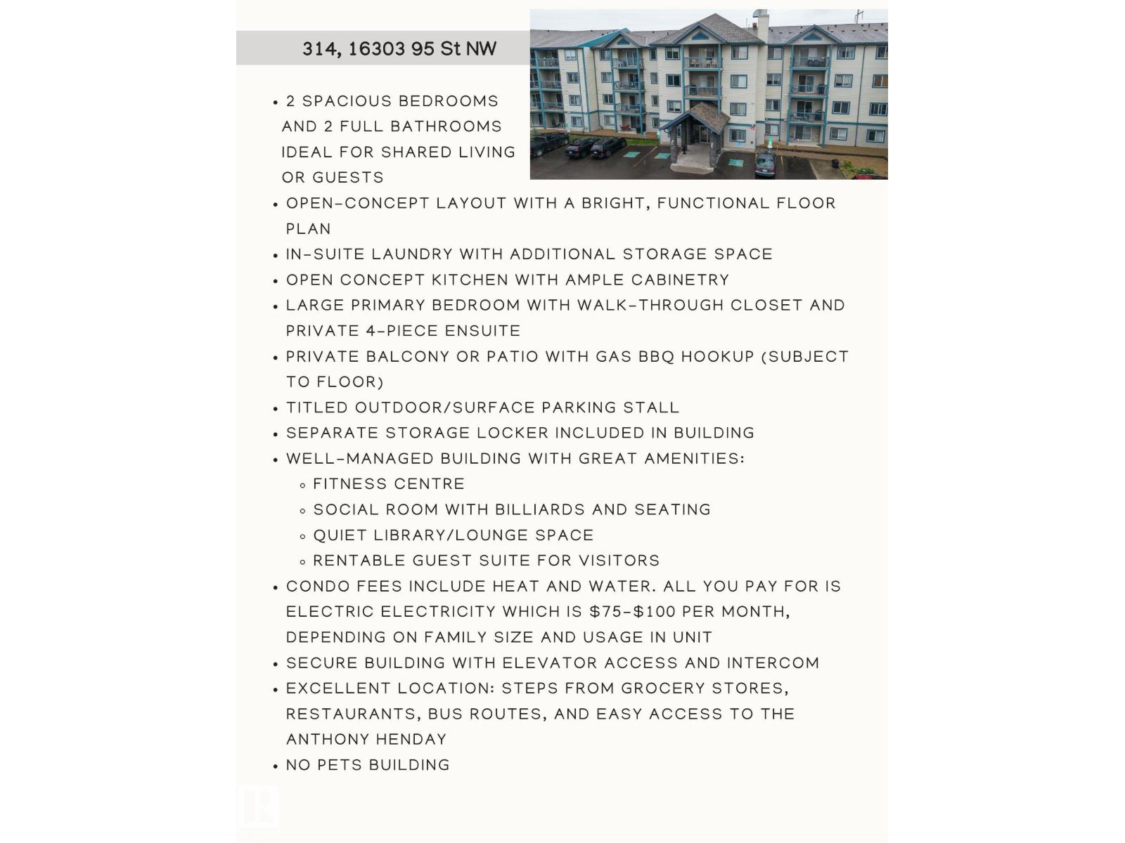 #314 16303 95 ST NW