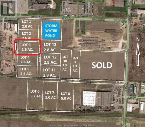 LOT 3 HIGH TECH DRIVE Lakeshore ON N8N2L9