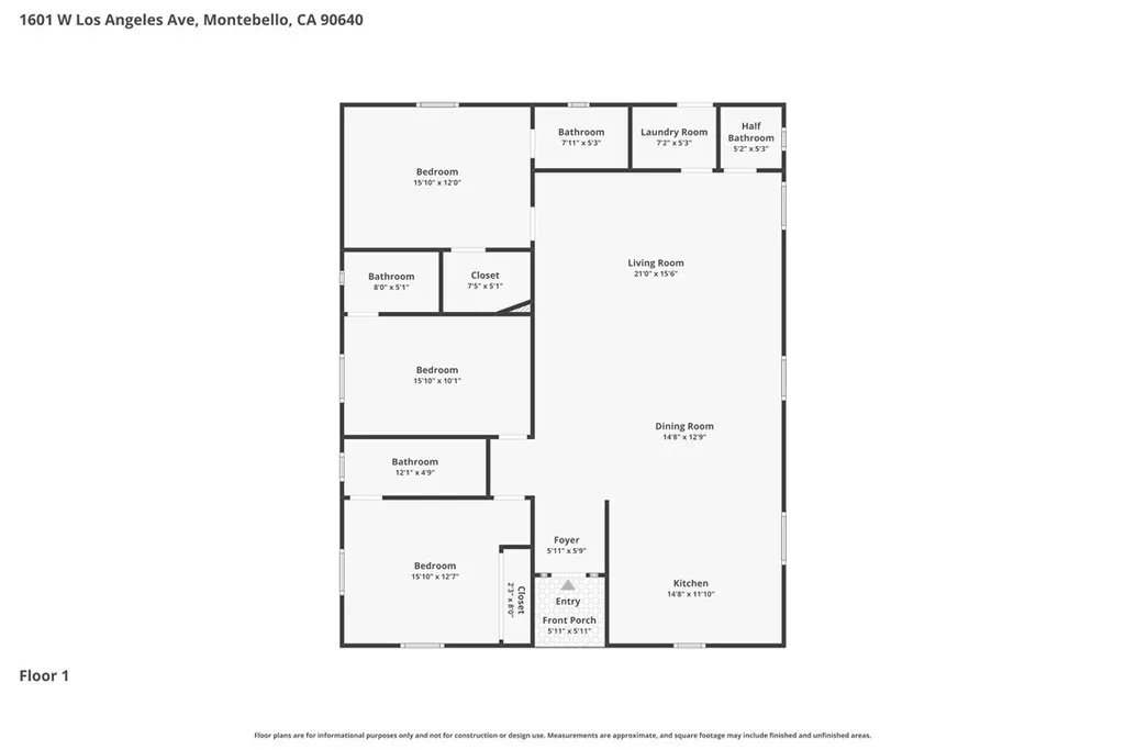 1601 W Los Angeles, Montebello, CA 90640