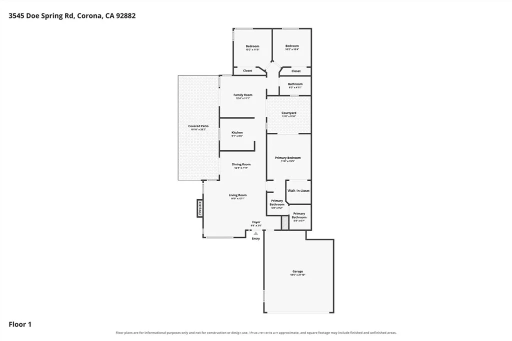 3545 Doe Spring Road, Corona, CA 92882