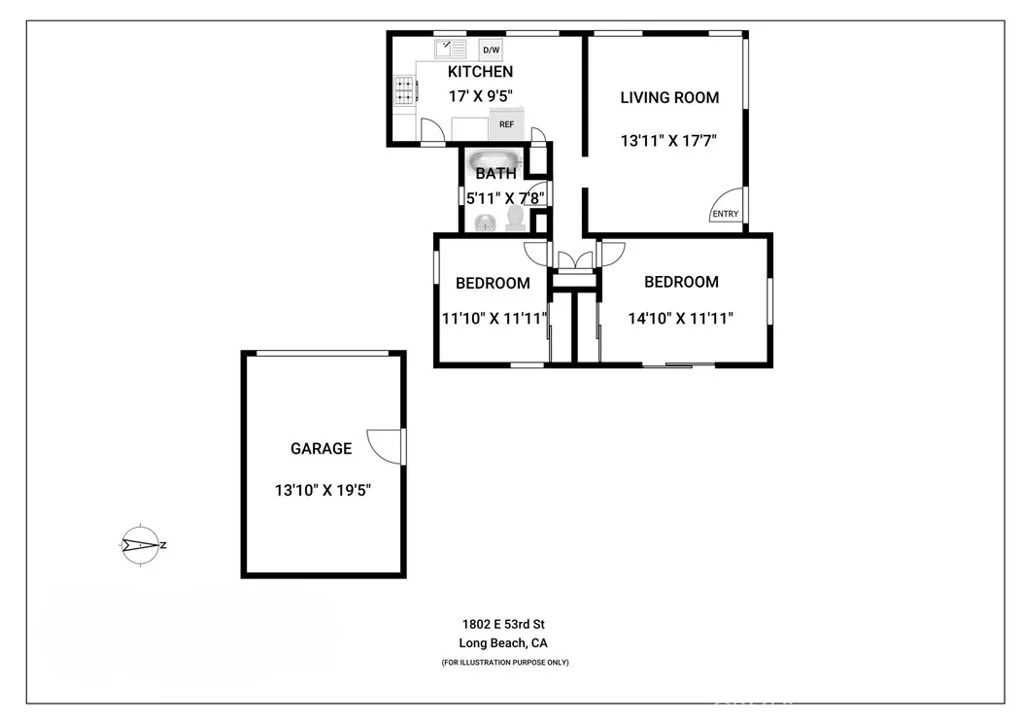 1802 E 53rd St, Long Beach, CA 90805