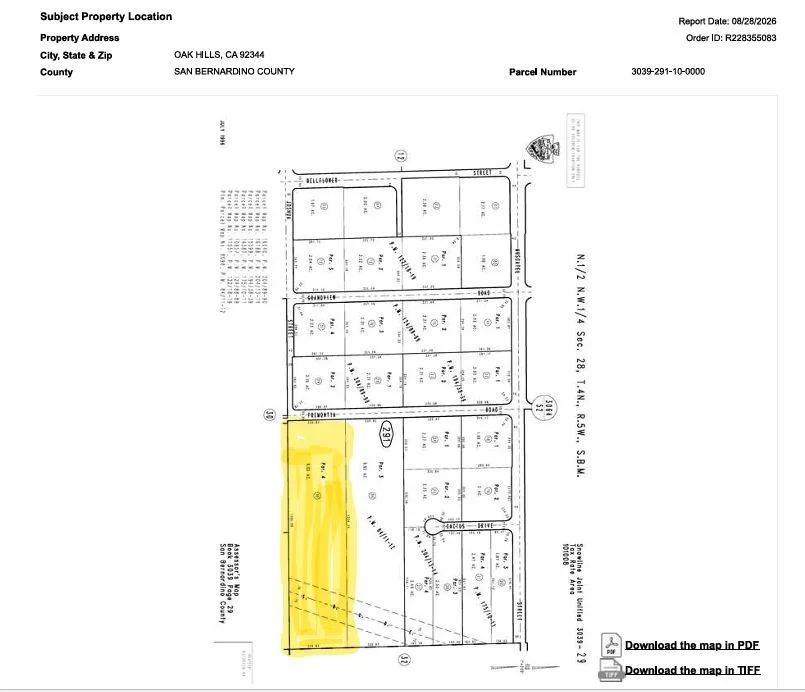 Fremontia Road, Oak Hills, CA 92344