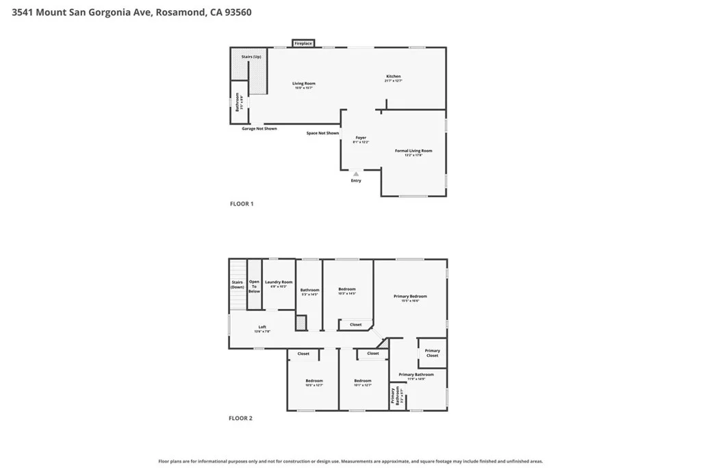 3541 Mt San Gorgonia Avenue, Rosamond, CA 93560