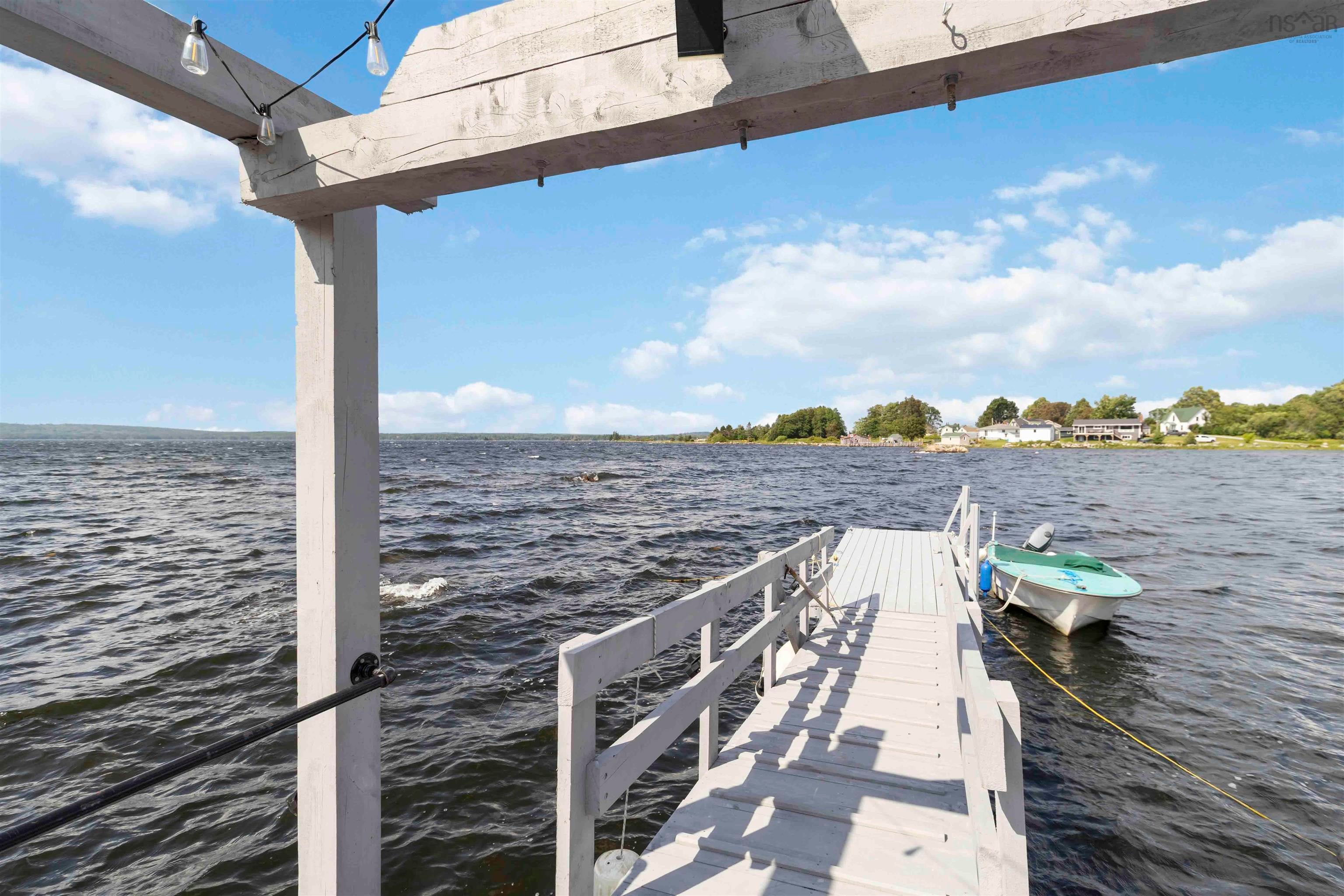 Dock featuring a water view