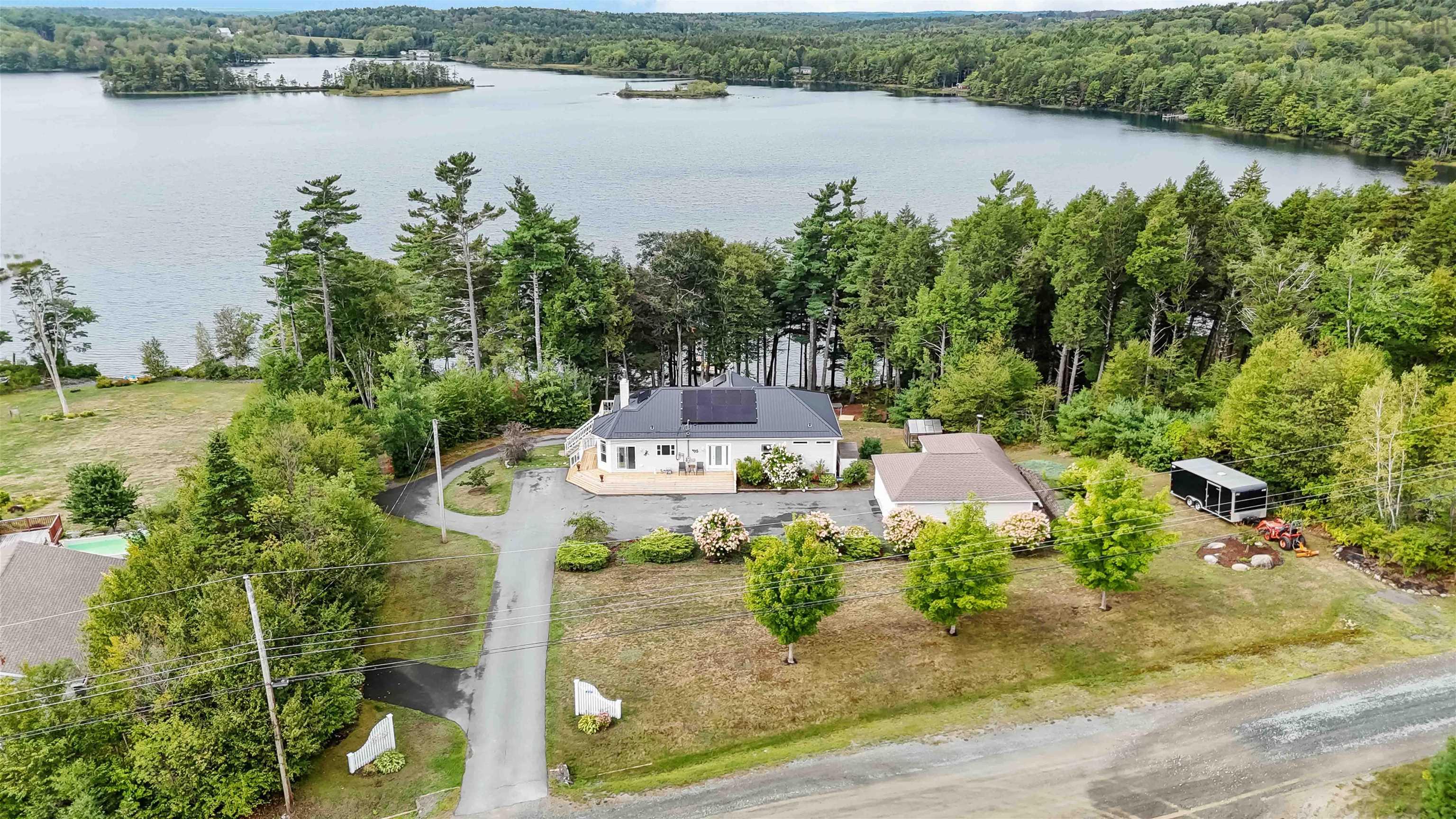 View of subject property featuring a nearby body of water