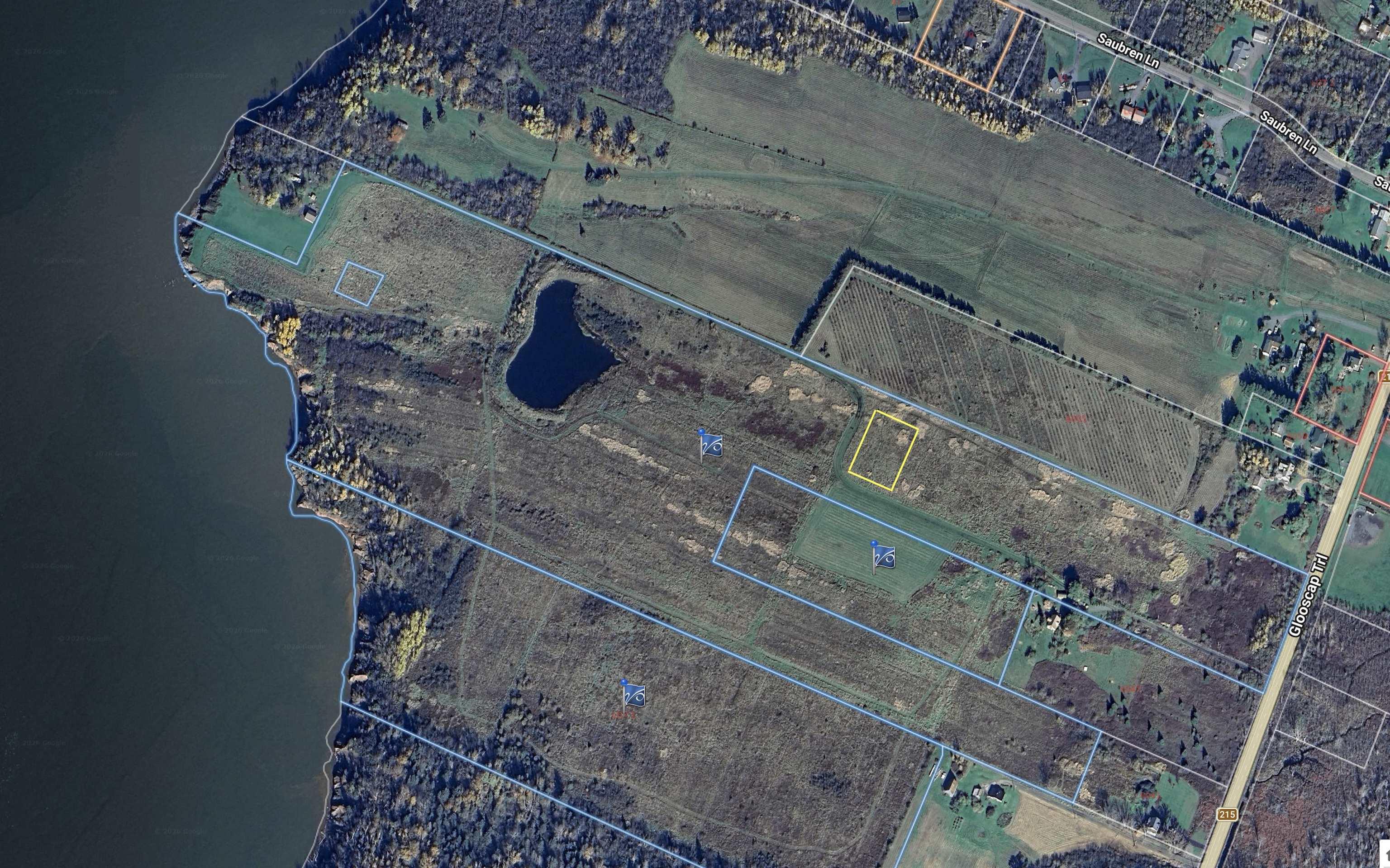 Map / location with property boundaries highlighted