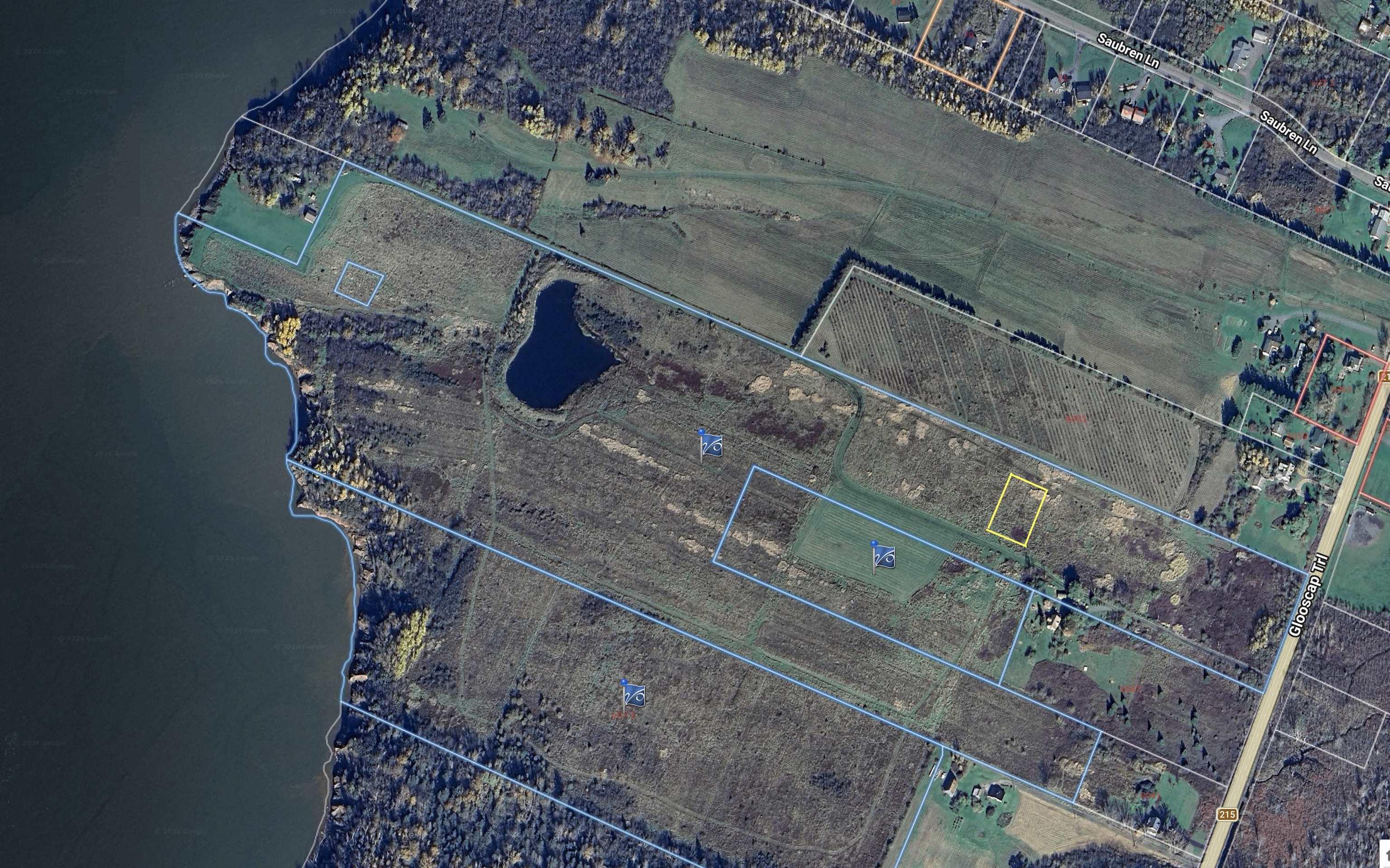 Map / location featuring property parcel outlined