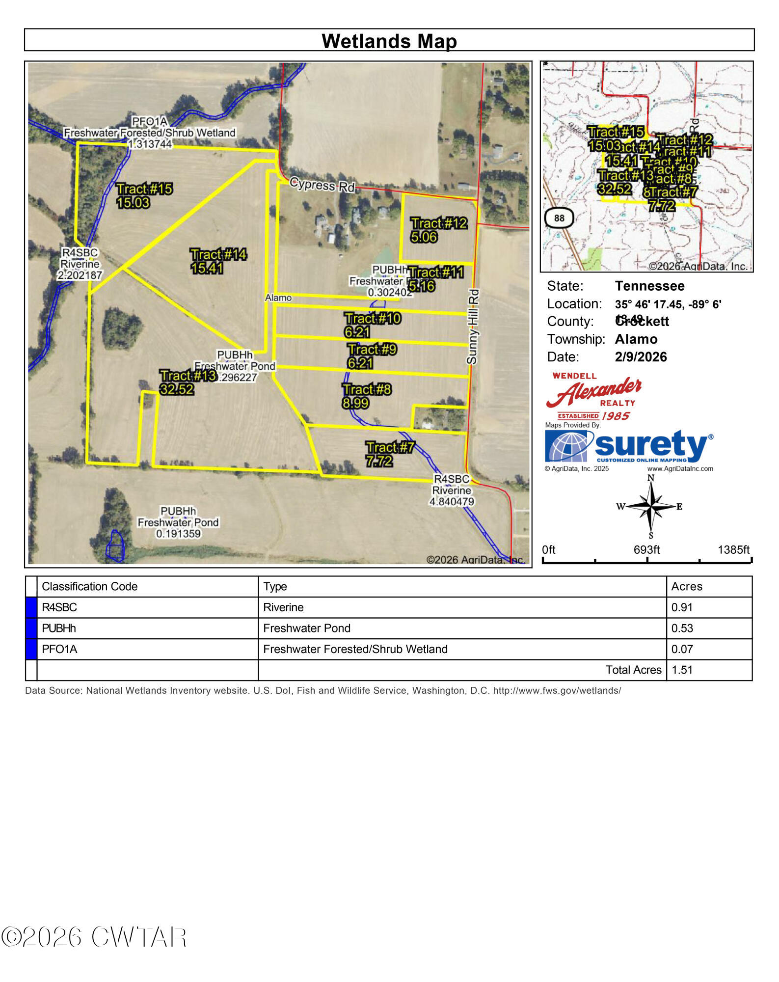 Tracts 7-12 Sunny Hill Road