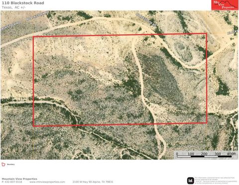 Vacant Land For Sale - 110 Blackstock Road<br/> Terlingua, TX 79852