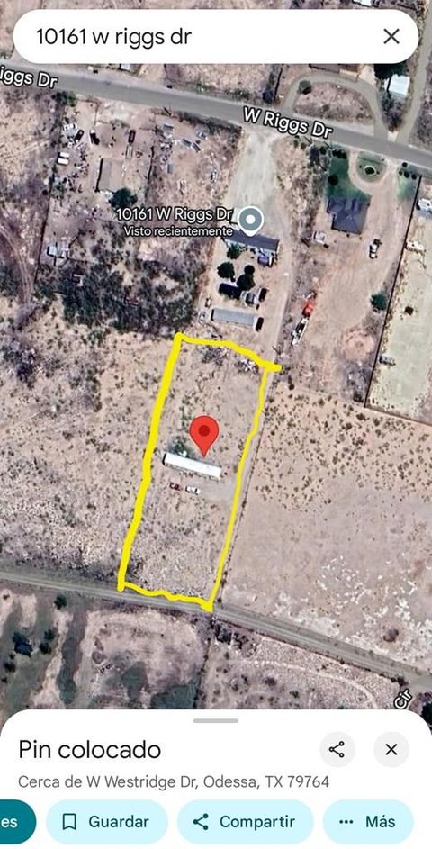 Vacant Land For Sale - 10161 W Riggs Dr<br/> Odessa, TX 79765