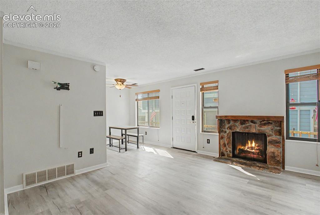 Facing front door and dining area