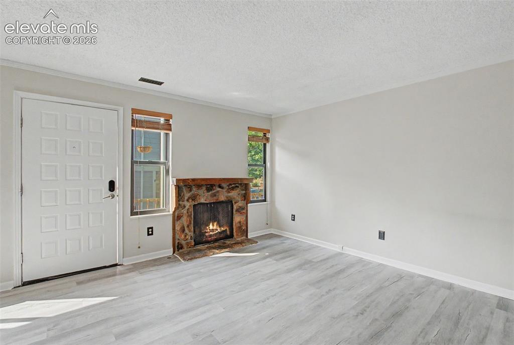 Facing front door