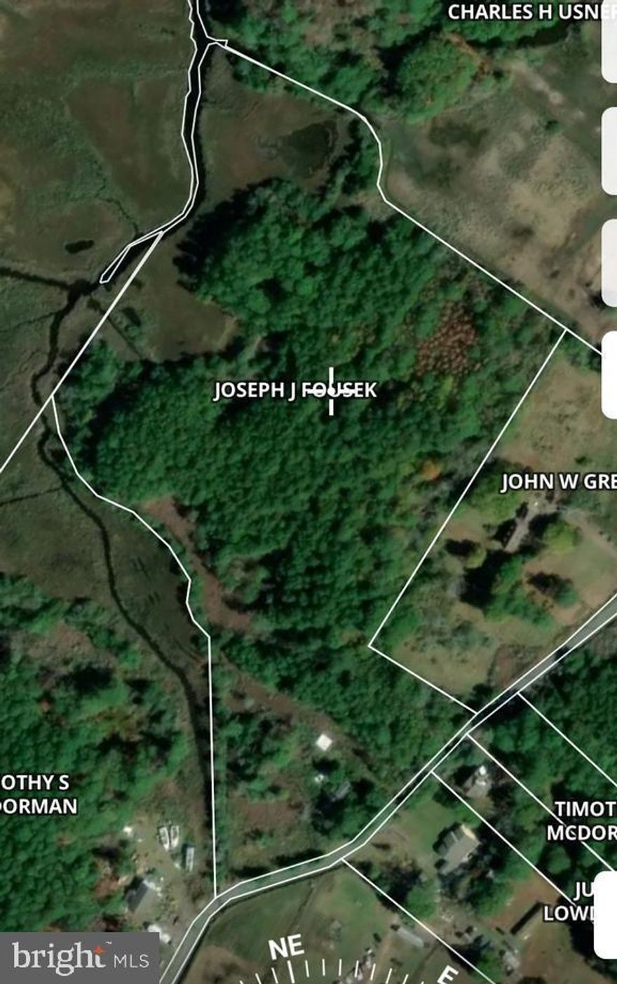 This property is 14.76 acres of scrub/wooded land, low lying, with public sewer and a well.  Good deer hunting area.   The mobile home will have to be removed prior to building another structure.  Any questions about building requirements please contact Somerset County Technical and Community Services.  Plat is located in documents. Property is subject to a Conservation Easement with Maryland Environmental Trust, which does not affect the existing residential use.  Copy upon request.   AS IS. Do not enter mobile home. Damaged beyond repair, roof caved in, entrance steps are damaged, insulation hanging, mold, animals.  Call agent for details.