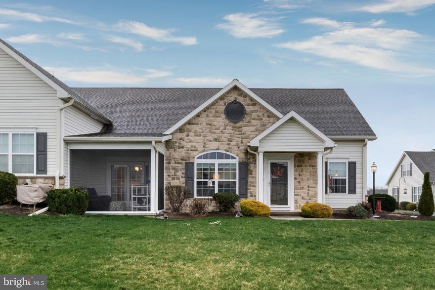 This move-in ready condo is about to sweep you off your feet.  The sellers have done more upgrades including all new lighting including vanity lights and bathroom mirrors.  The addition of the screen room gives added living space and brings the outside in!  The screens are made by Screeneze which have the quality of hurricane screens.  All kitchen appliances stay as well as the washer and dryer.  All the stainless steel appliances are newer purchased in 2022.  The flooring is luxury vinyl in the living room and dining room and the kitchen floor has a marble finish. There is newer carpet in the bedrooms and upstairs on the second level.  No worries about care and maintenance.  The condo takes care of lawn and gardens and snow removal.  They also maintain the exterior of the unit.  Enjoy relaxed living as you take part of the local leisure including a great public golf course with terrific views and challenging play, and Codorus Park with a lake for fishing and boating, picnic spots, hiking and biking. Located in the sought-after Jackson Heights
 neighborhood.  Schedule your showing today!!!!