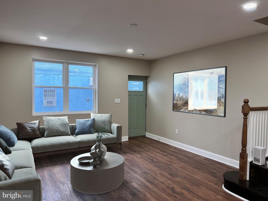 Master bathroom and  walk-in closet. Laundry room conveniently located on the 2nd floor. All appliances and mechanicals are brand new. Light switches and thermostat are WiFi compatible and can be voice controlled or phone controlled.

This home is located in a great neighborhood that is centrally located to the stadiums, hoagie shops, cheesesteak shops, Methodist hospital, Broad St. and major renovation projects. Easy access to public transportation. Just turnkey!