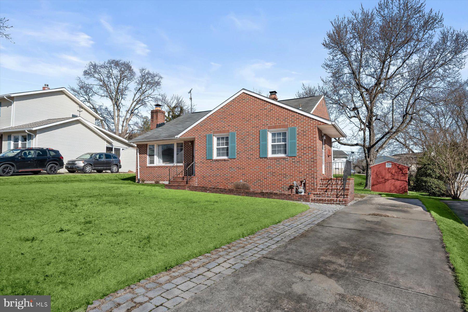 Charming 3 bedroom 1.5 bath tri-level with level lot and driveway in Perry Hall. Hardwood flooring in living room, dining room, 3 bedrooms, hallway and staircases. Living room is open and spacious with cathedral ceiling and raised brick hearth fireplace. Bright white kitchen has gas stove and passthrough to dining room. Lower level family room has LVP flooring, half bath and laundry/utility room. Cozy closed in porch in rear. Outside shed in backyard. Conveniently located to shopping, restaurants, entertainment and close to major thoroughfares. Must See!!!