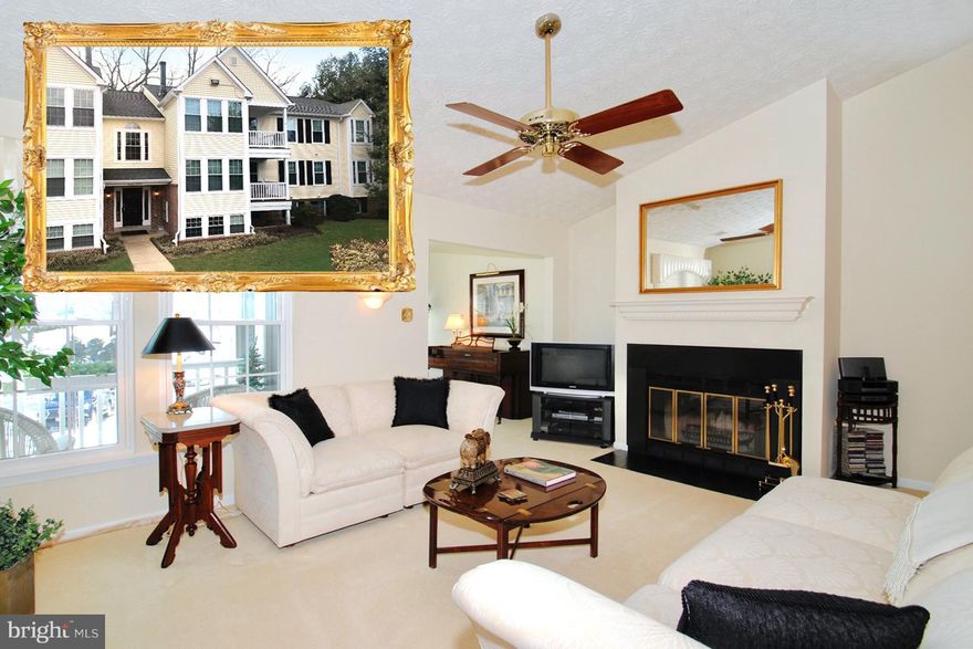 Enviable Penthouse Condo in prime commuter/classic Bay living community! Sophisticated neutral paint/carpet palette. Wood floors. Fireplace Family Room spilling out to morning coffee deck! Butler s window into Kitchen hosting granite counters/dining bar. Airy Bedrooms with ample storage. Separate Laundry Room. Close to parks, golf, college, Downtown harbor and RTs 50/2/97.