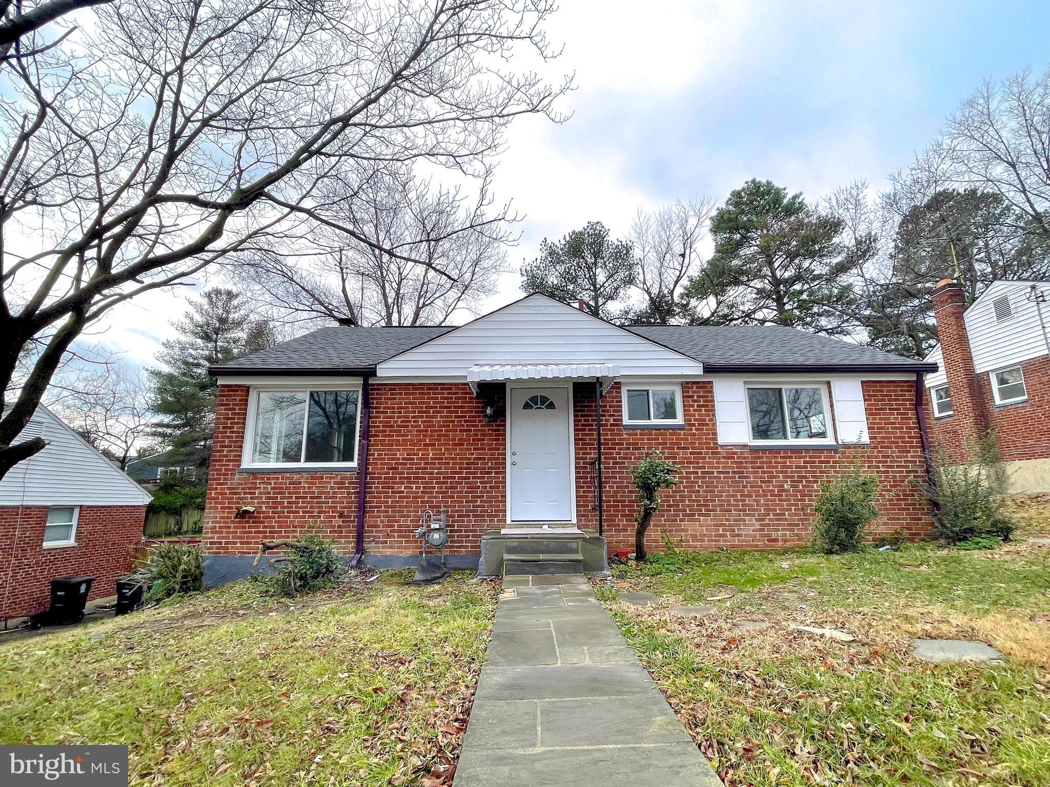 Don’t miss this fully renovated 6 bedrooms, 2 full baths. Beautiful house with large backyard, covered deck and separate patio with retractable awning. New roof and hvac system!
Basement has separate entrance, kitchen and bathroom, great opportunity for rental or large families. Walk distance to Metro station, close to DC . All new bathrooms, kitchen with stainless steel appliances. new floors, new roof, washer and dryer. Not all data is accurate