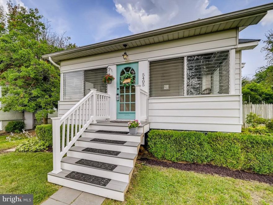 Super quaint and cozy rancher in an established community close to all commuter roads and conveniences. High ceilings, french doors, and stained glass windows bring so much charm to this home. The finished front porch is perfect for relaxing with your morning coffee or after work drink. Gorgeous original hardwood floors throughout main level. Updated kitchen with mudroom that leads to the huge backyard. Oh, the backyard!!! You will love it!! So much room to roam and play! Plus the detached garage is amazing for extra storage! Don't miss out on this one of a kind home!